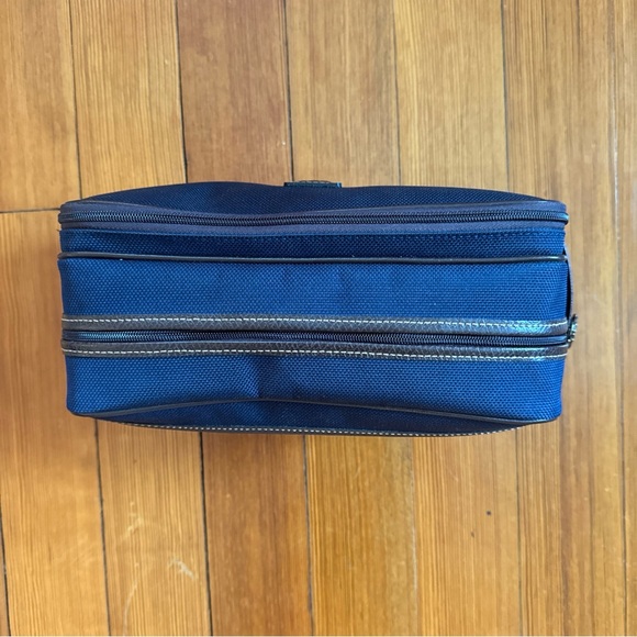 Longchamp Boxford Toiletry Case Blue Canvas (new without tags) - Picture 3 of 7